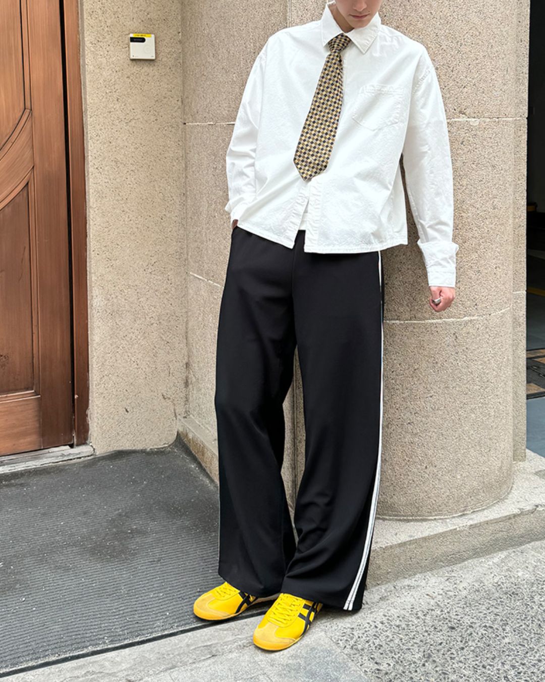 Cropped Cotton Shirt　LS007