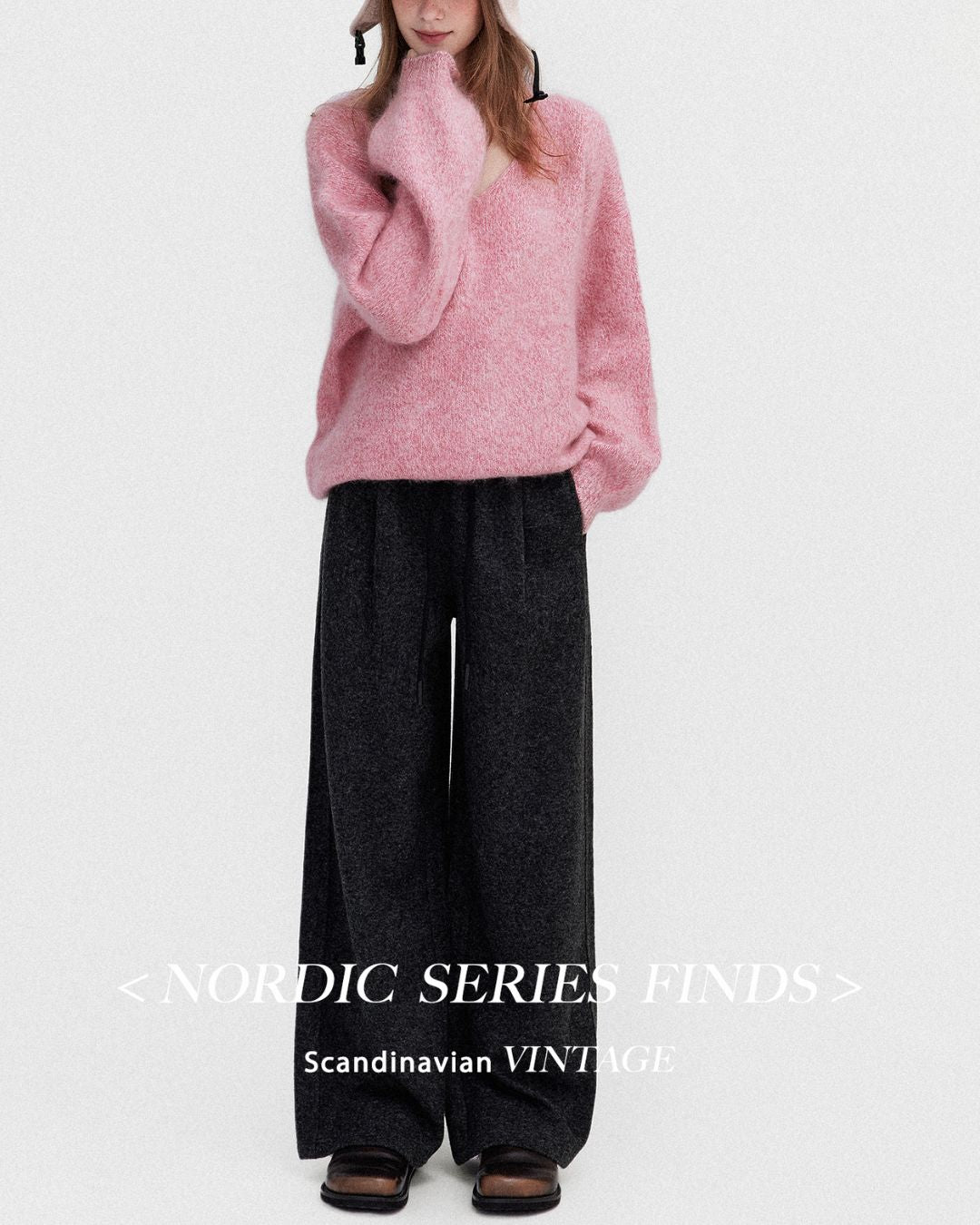 Wide Leg Relaxed Pants　PT026