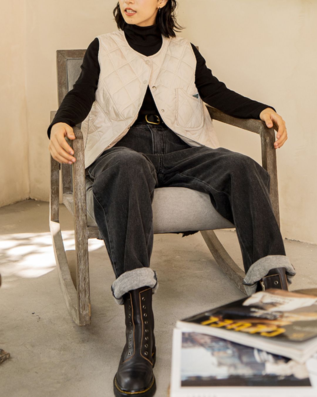 Nylon Quilted Vest　VT001