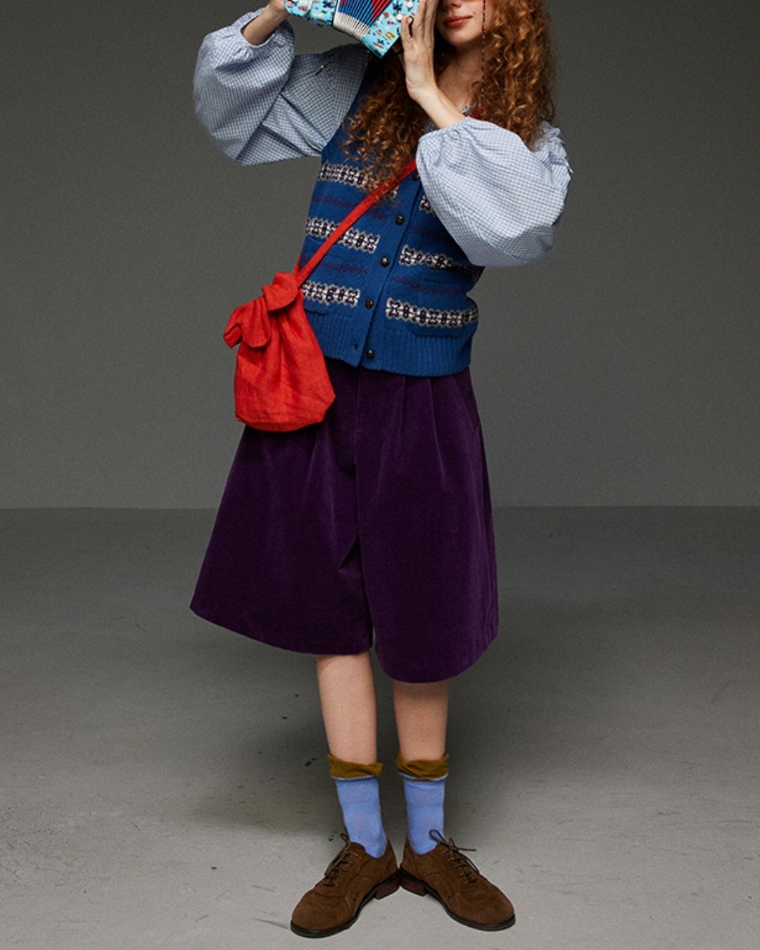 Corduroy Wide Half Pants　PT015