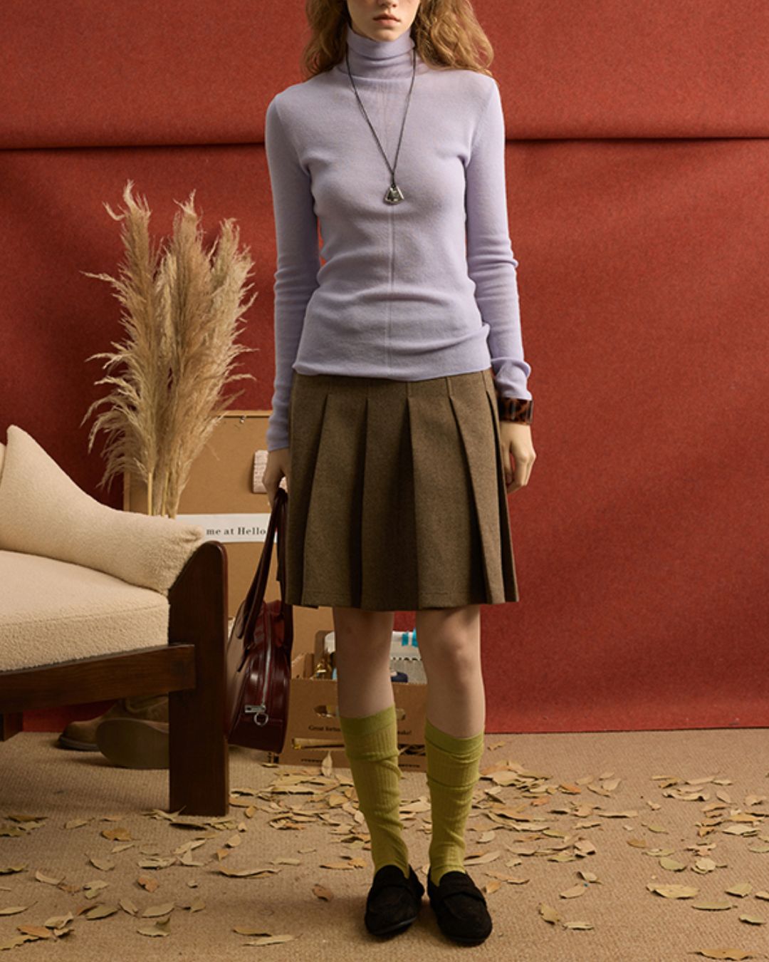 Turtleneck Wool Soft Knit　KN072
