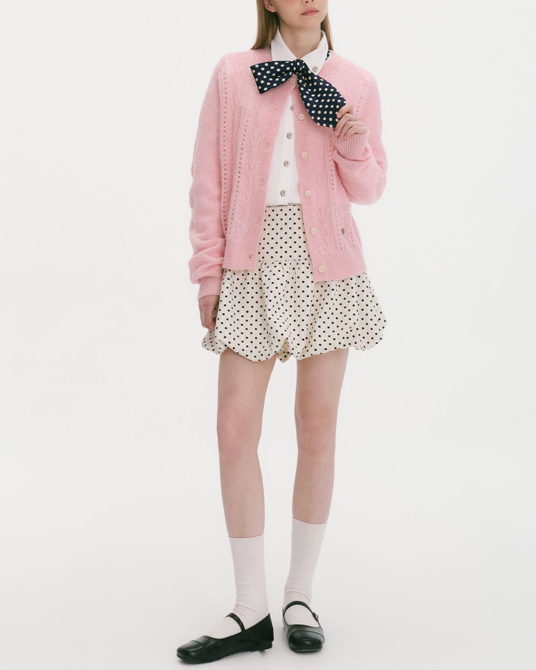 Polka Dot Balloon Mini Skirt　SK005
