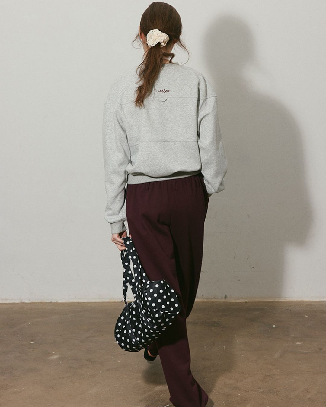 Stitch Line Cropped Sweat　SW013