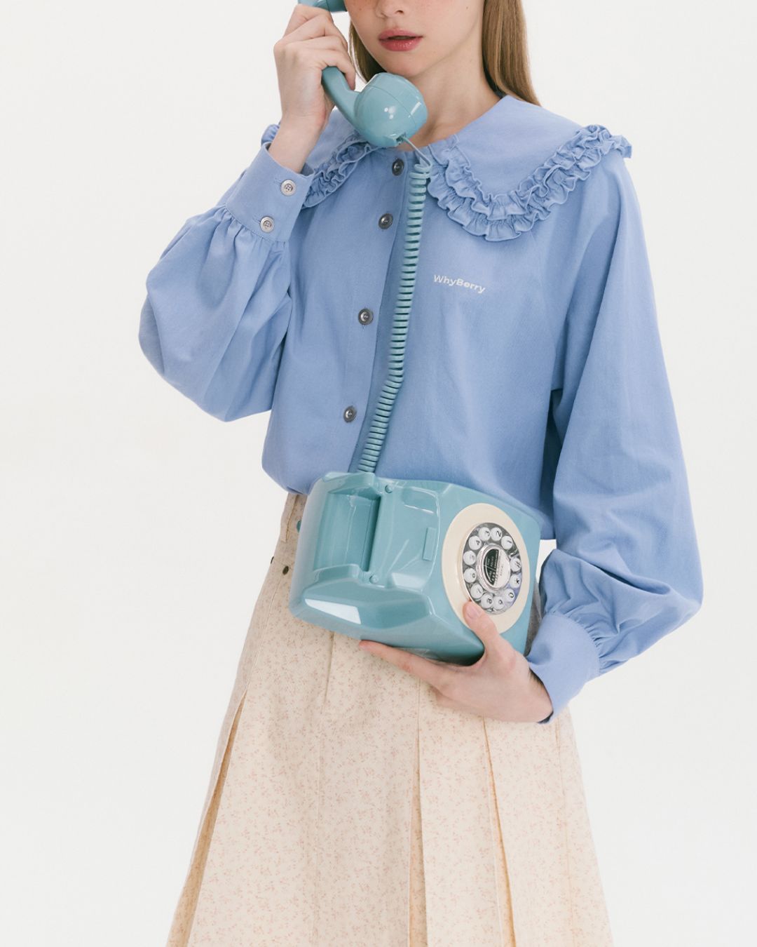 Frilled Big Collar Shirt　LS023