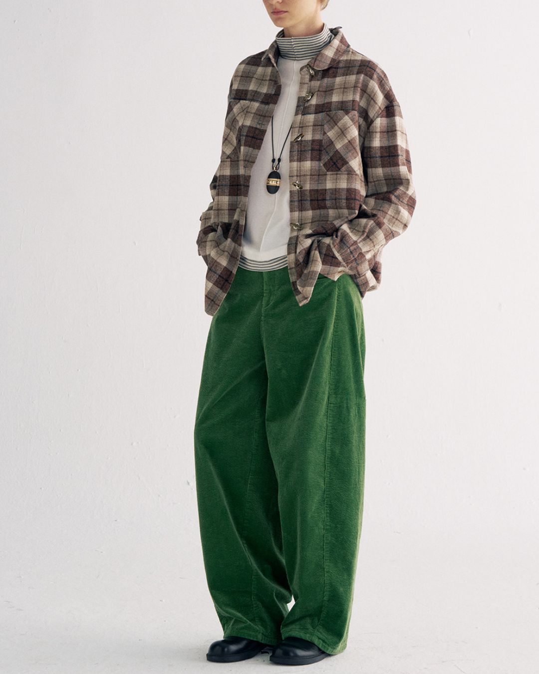 Flannel Cotton Check Shirt　LS039