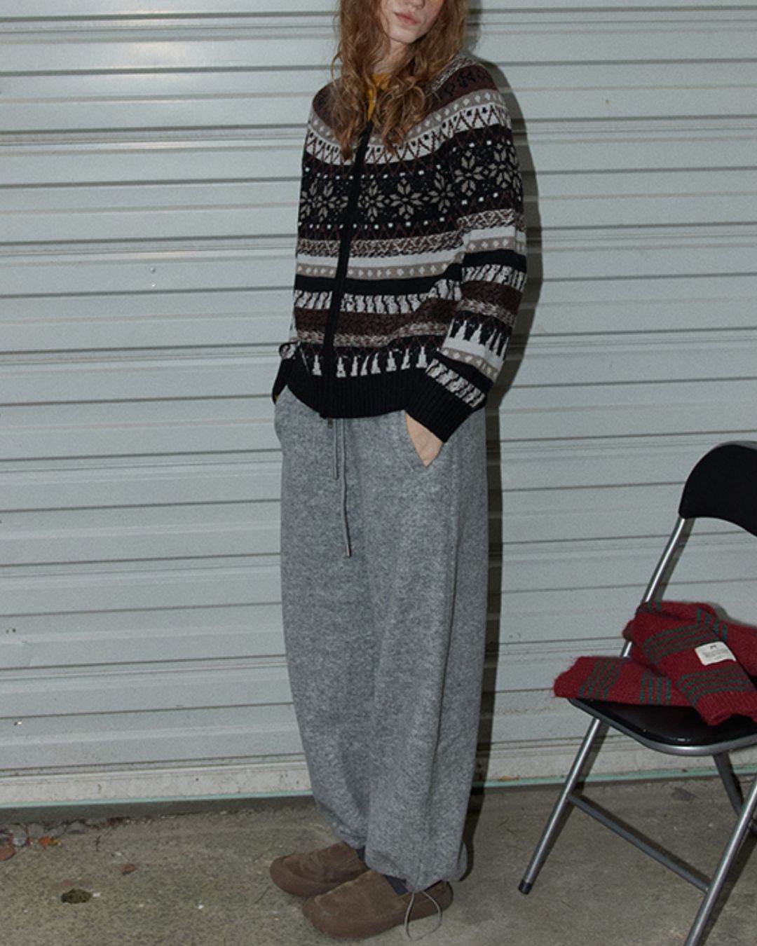 Drawstring Wool Casual Pants　PT023