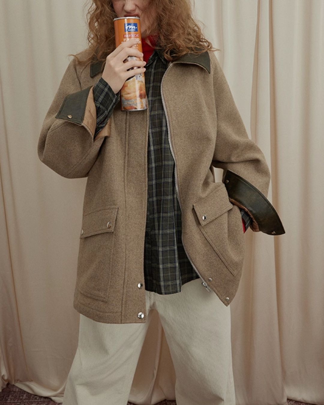 Contrast Color Classic Jacket　JK043