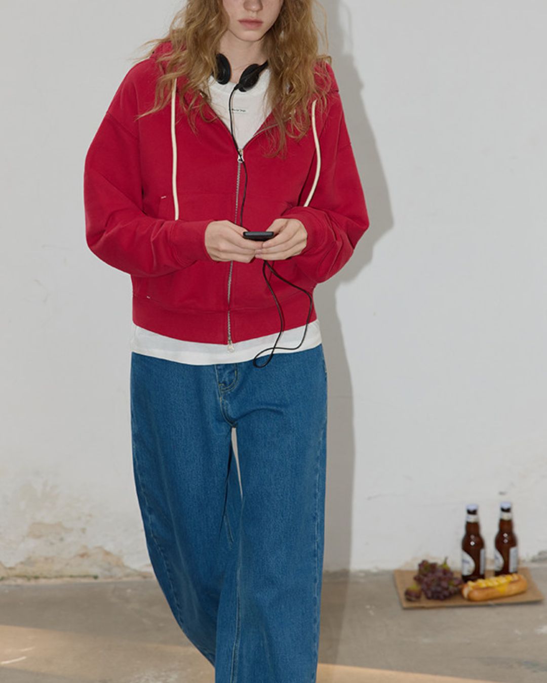 Basic Cotton Brushed Lining Hoodie　HD005