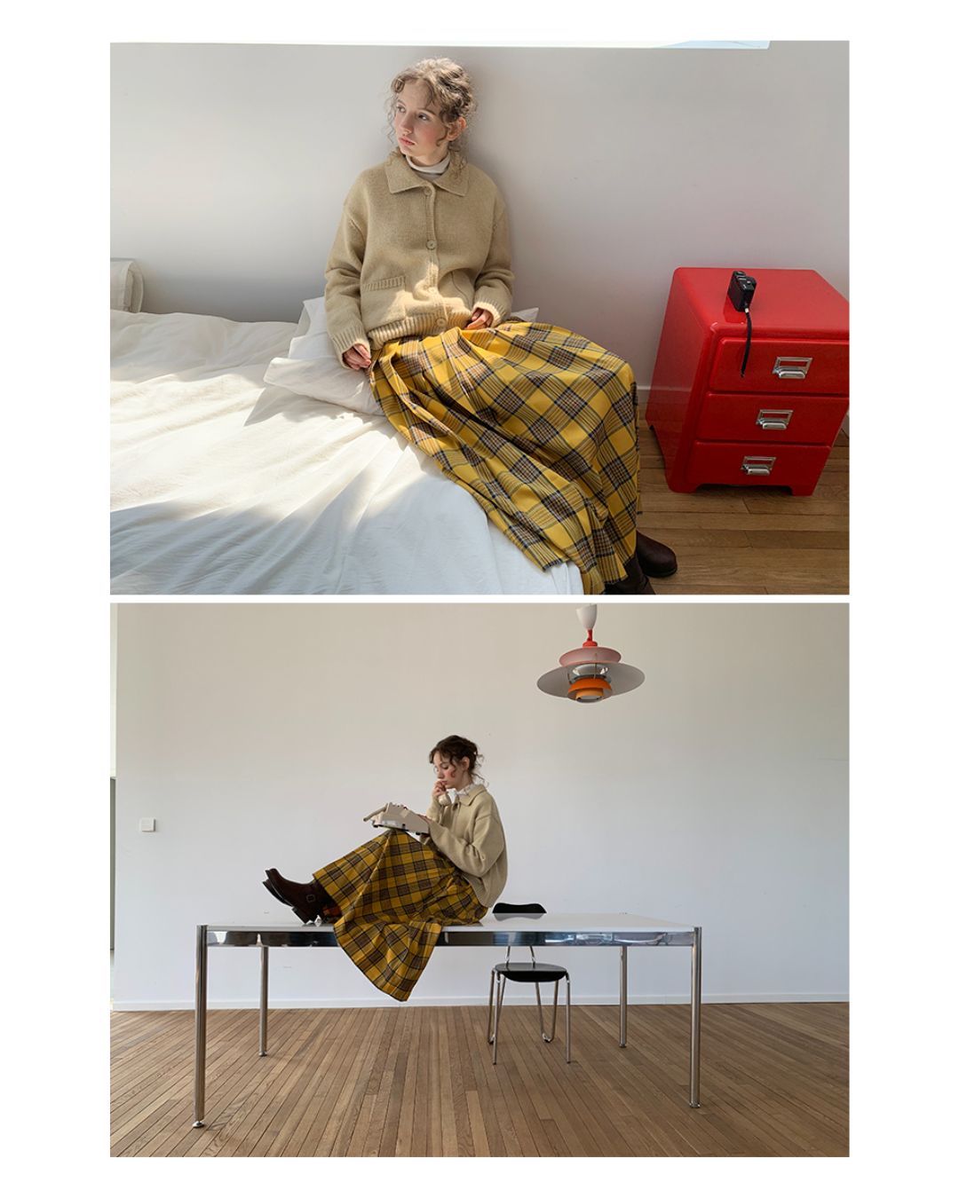 Retro Button Knit Cardigan　KN004