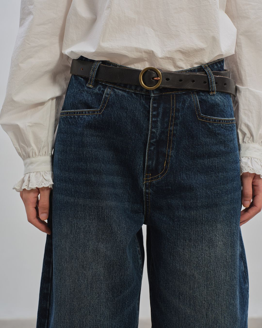 Curved Ankle Denim Pants　DP005