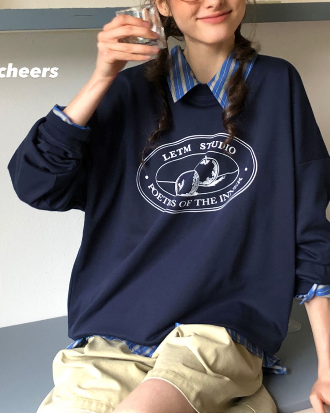 Letter Printed Sweat　SW003