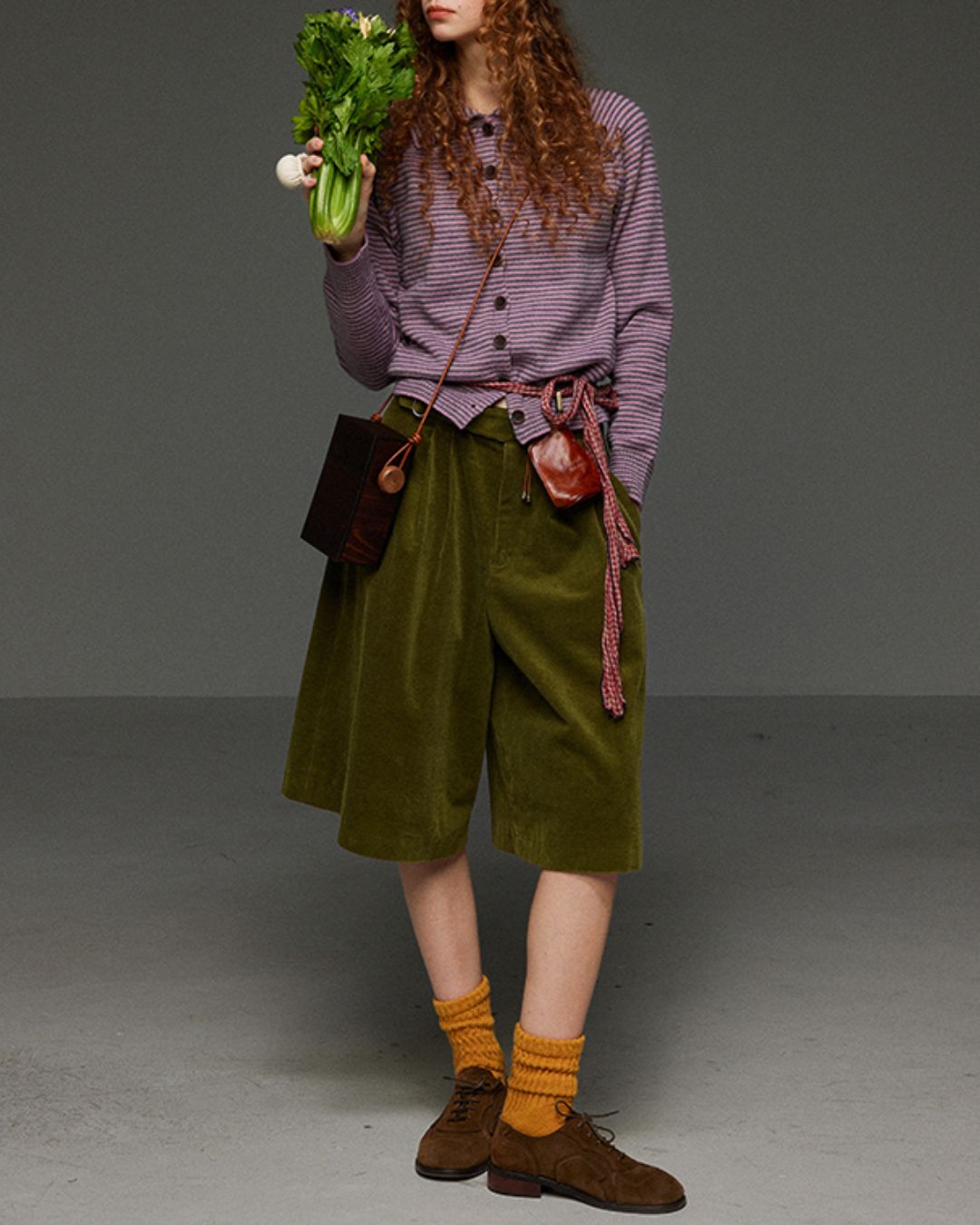 Retro Border Knit Cardigan　KN036