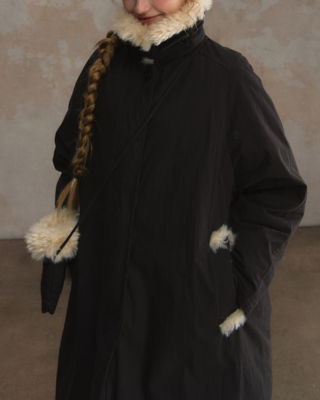 Fur Detail Long Down Coat　CT024