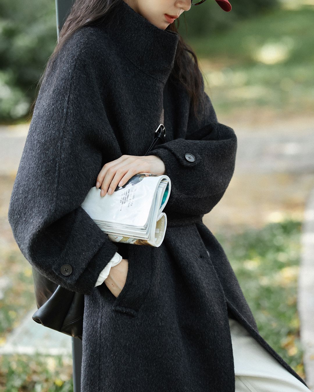 Wool Stand Collar Yoke Coat　CT019