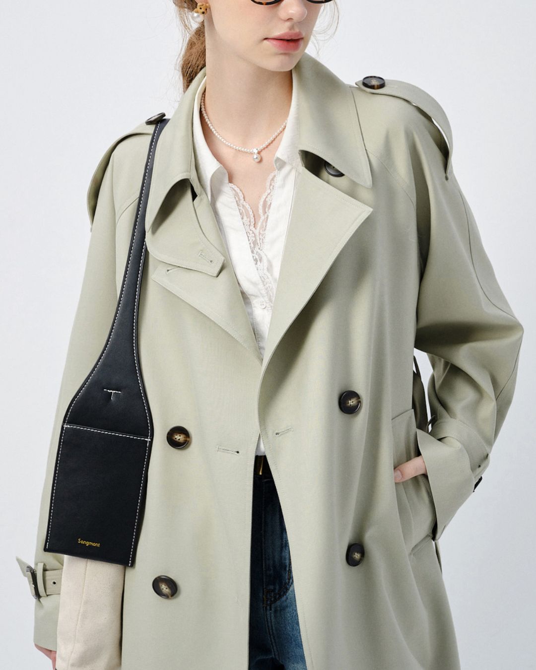 Napoleon Collar Trench Coat　CT009