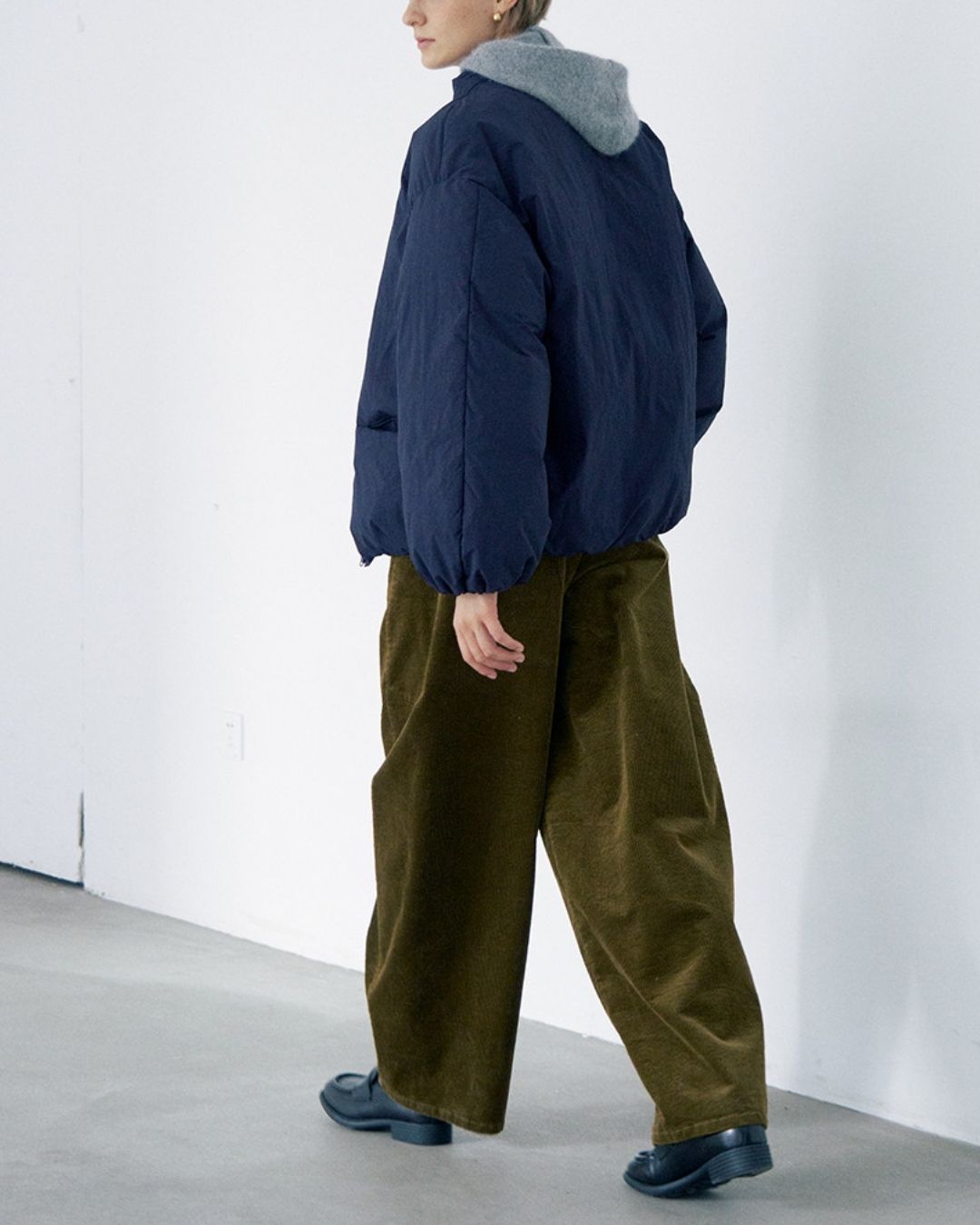 Detachable Scarf Puffer Down Jacket　JK080