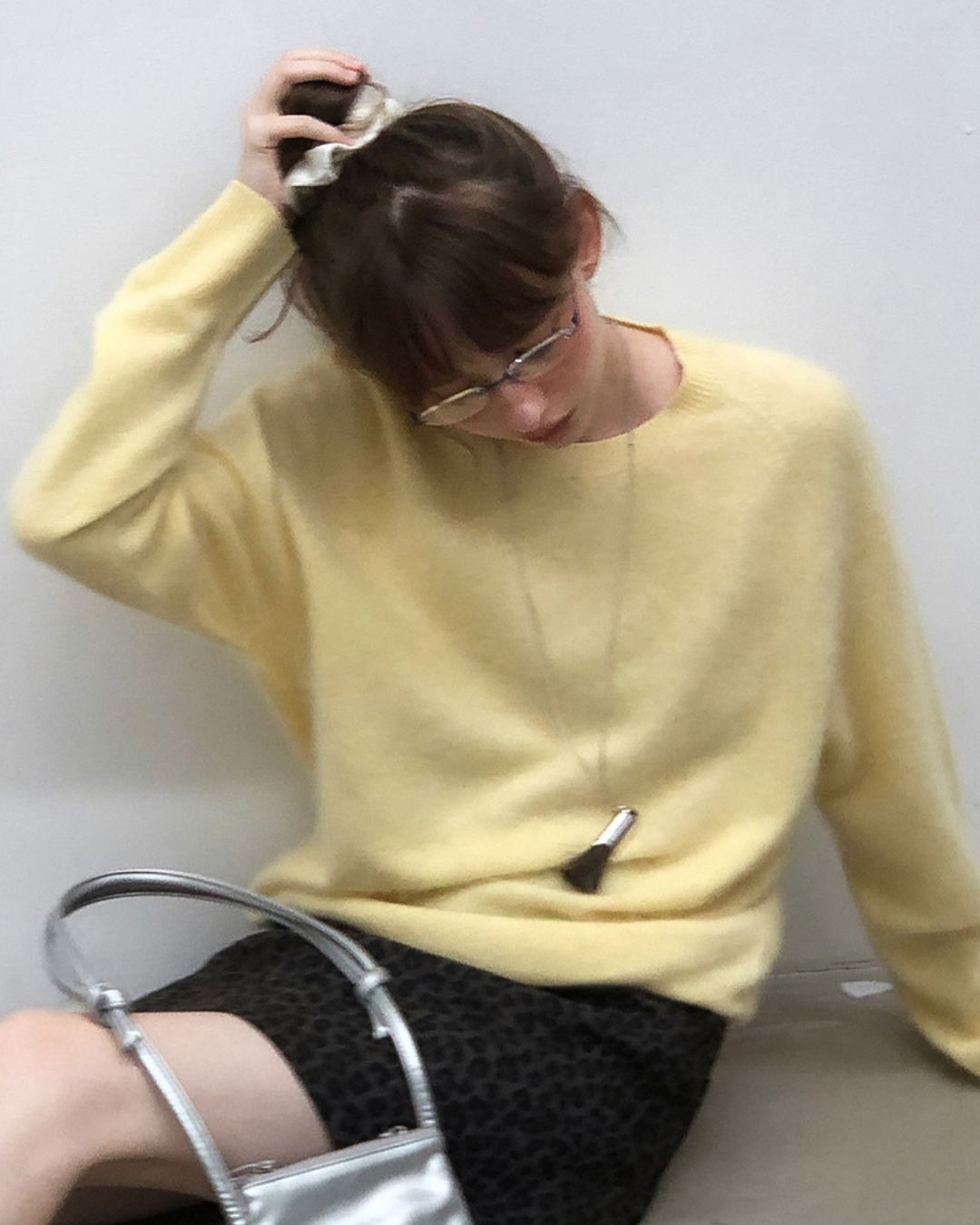 Round Neck Relaxed Knit　KN024