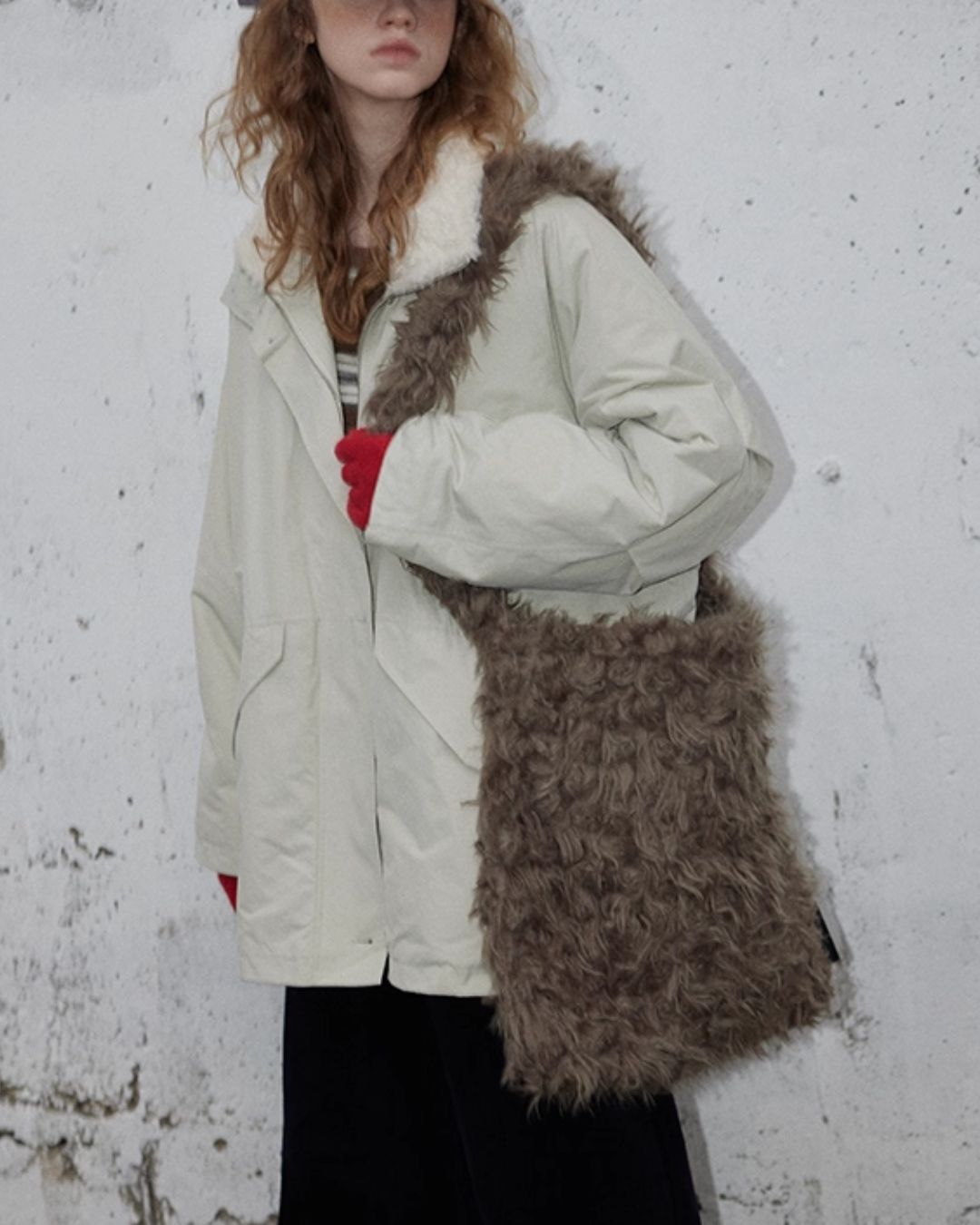 Fur-lined Military Coat　CT014