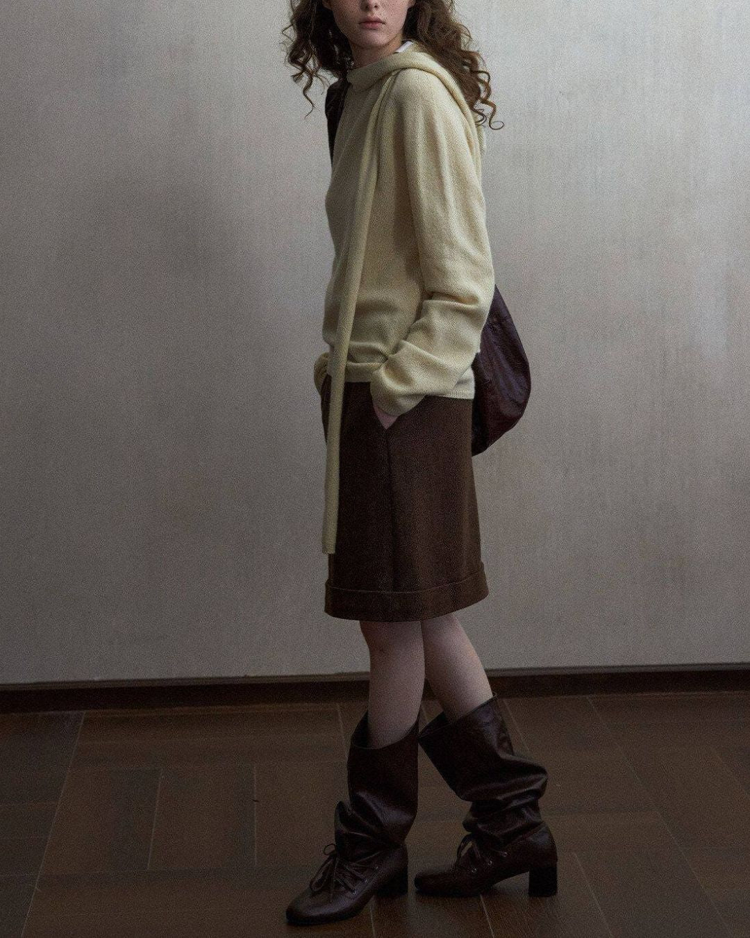 Basic Yak Wool Color Knit Pullover　KN109