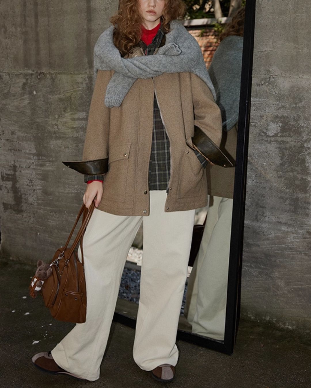 Corduroy Wide Straight Pants　PT017