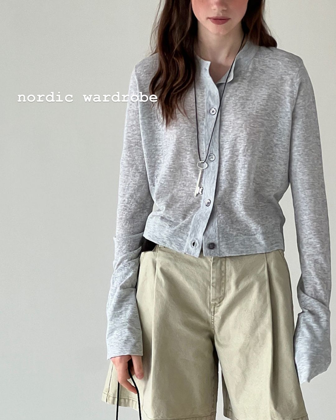 Long Sleeve Knit Cardigan　KN014