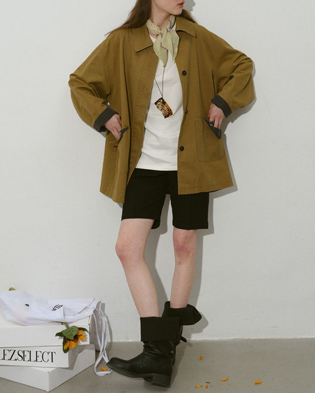 Basic Straight Half Pants　SP004