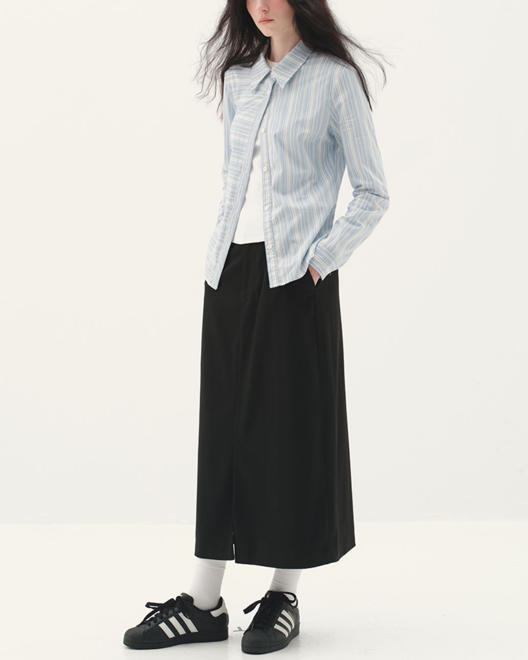 Front Slit Midi Tight Skirt　SK002