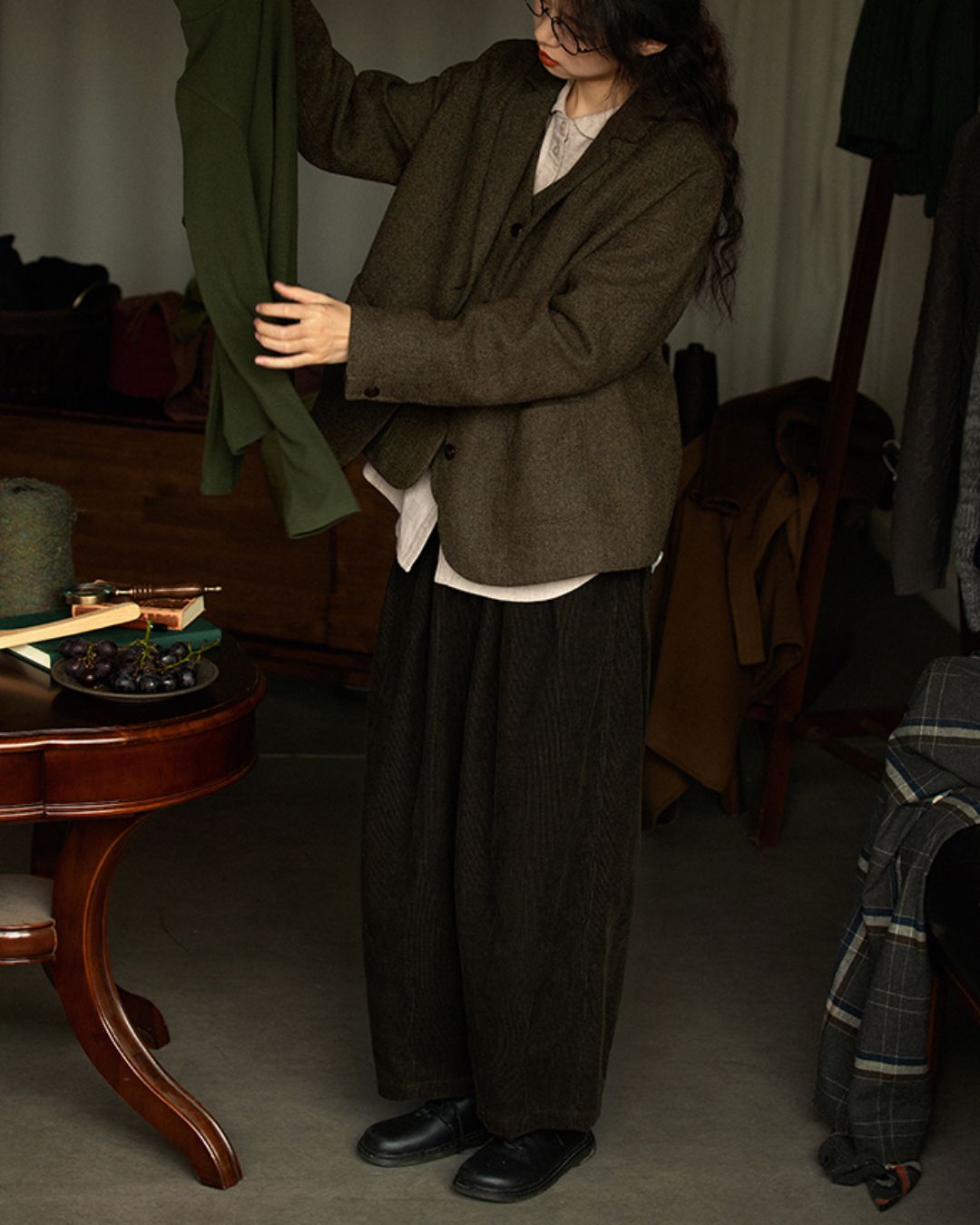 Retro Tweed Tailored Jacket　JK032