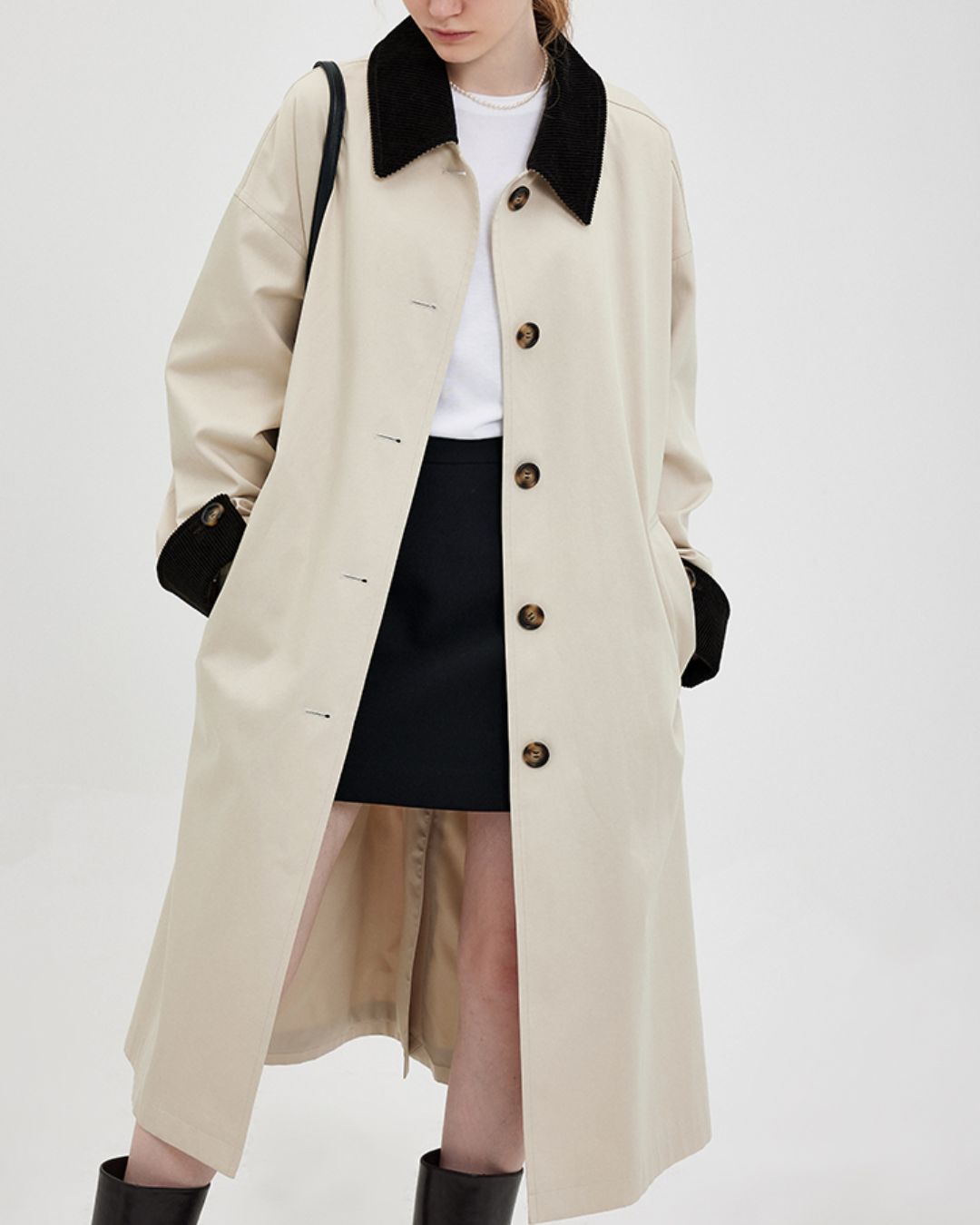 Contrast Color Classic Coat　CT007