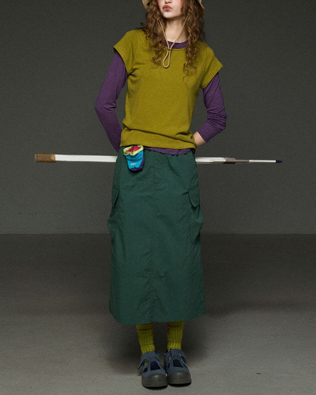 Boat Neck Slim Fit T-shirt　LT012