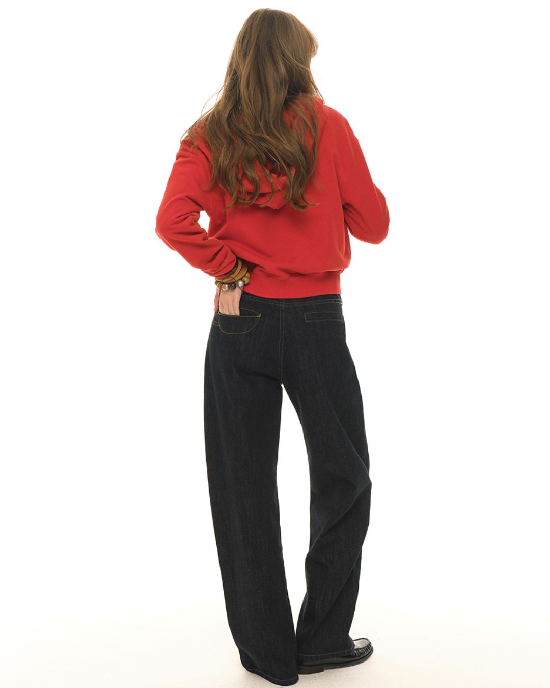 Back Pocket Teacup Straight Jeans　DP007