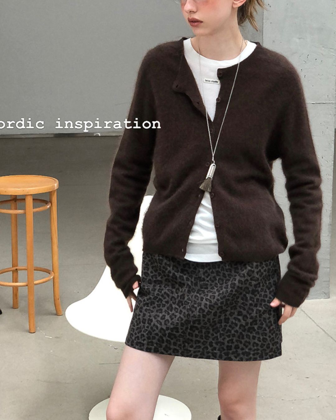 Brushed Knit Cardigan　KN027