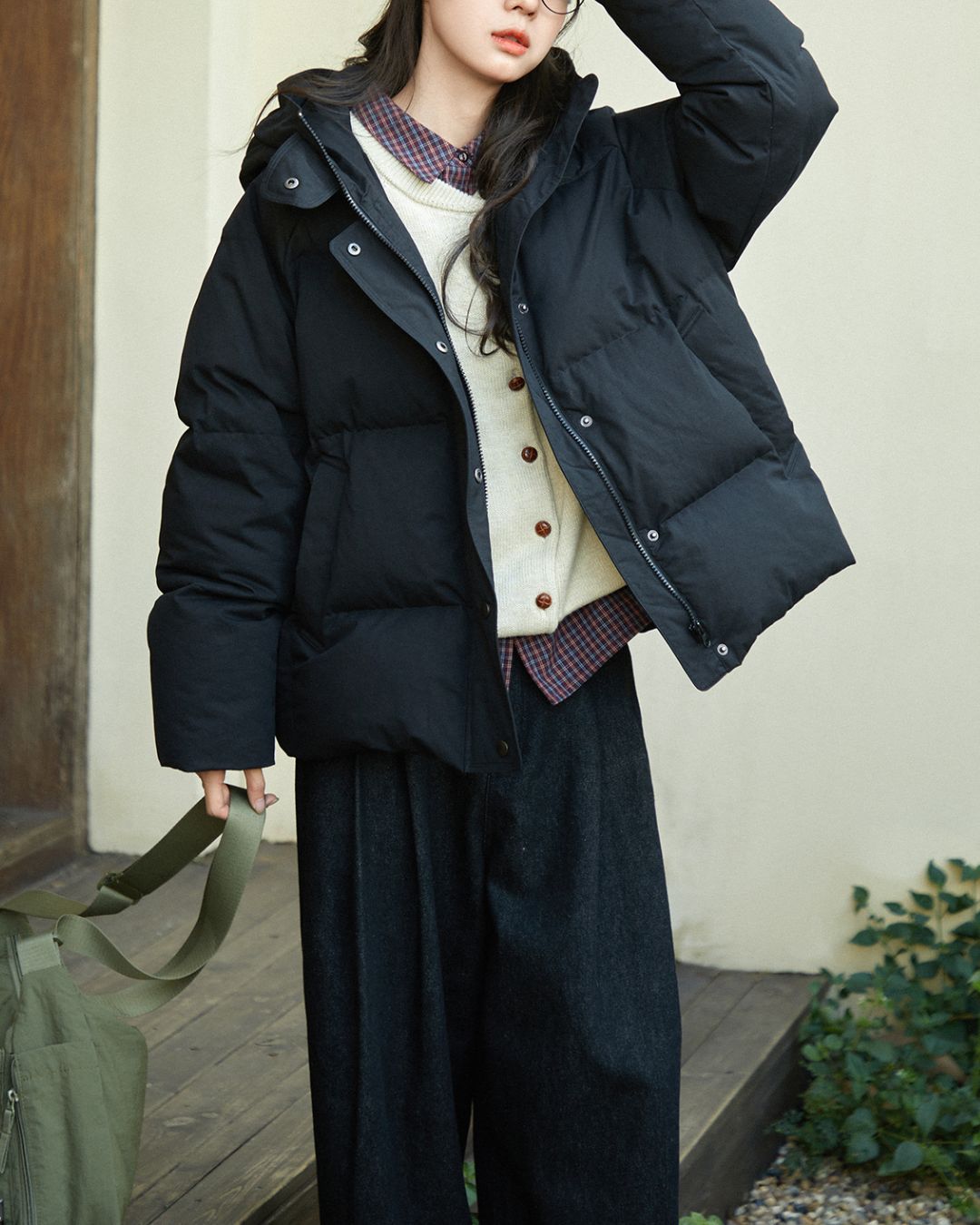 Casual Hooded Down Jacket　JK063