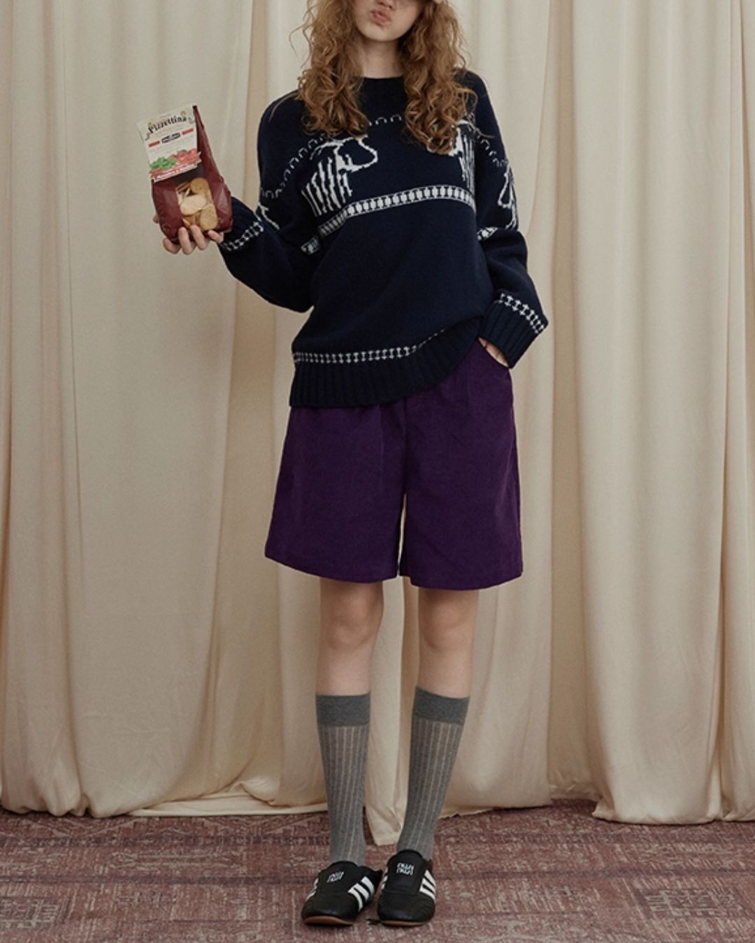 Wool Fair Isle Sweater　KN044