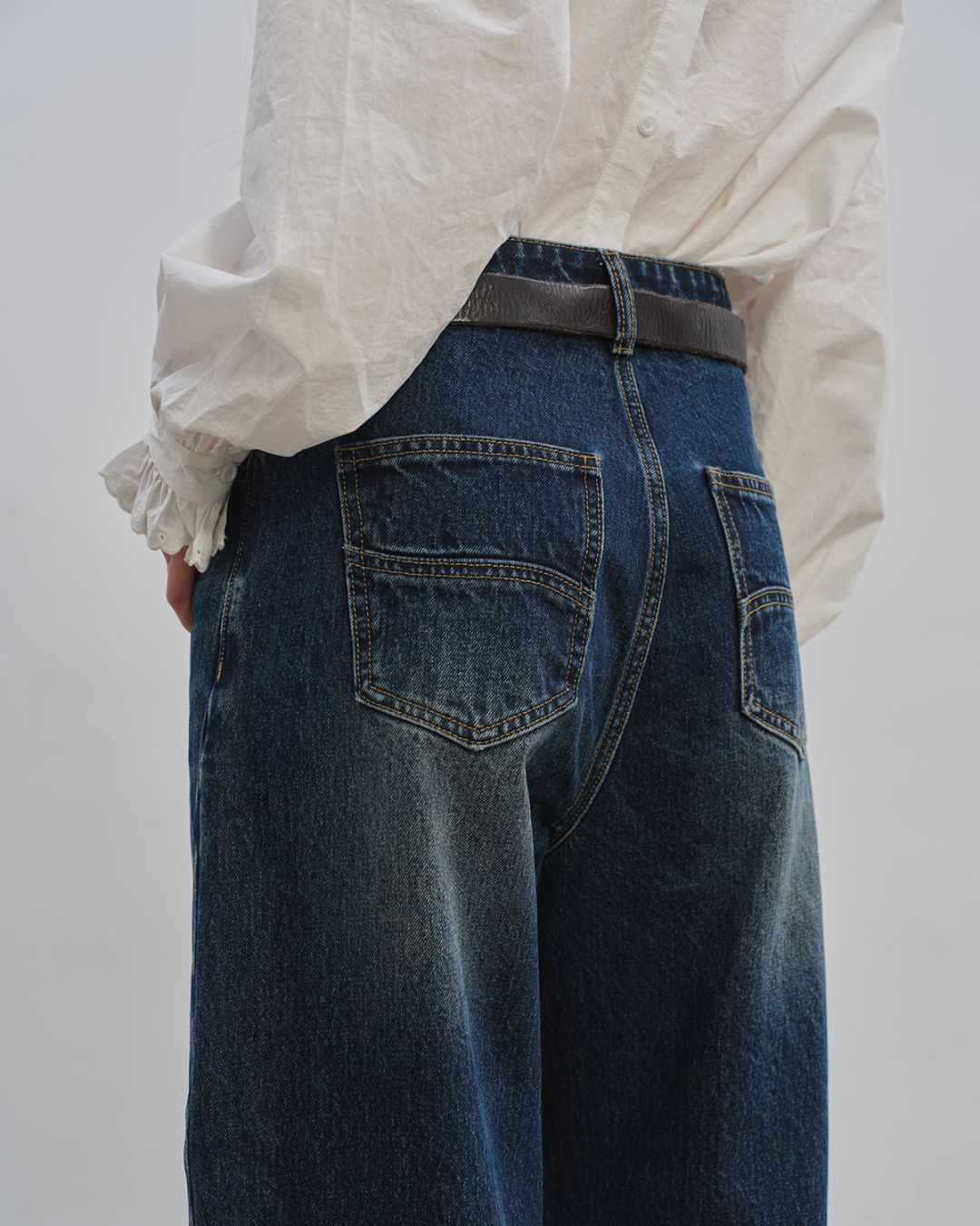 Curved Ankle Denim Pants　DP005