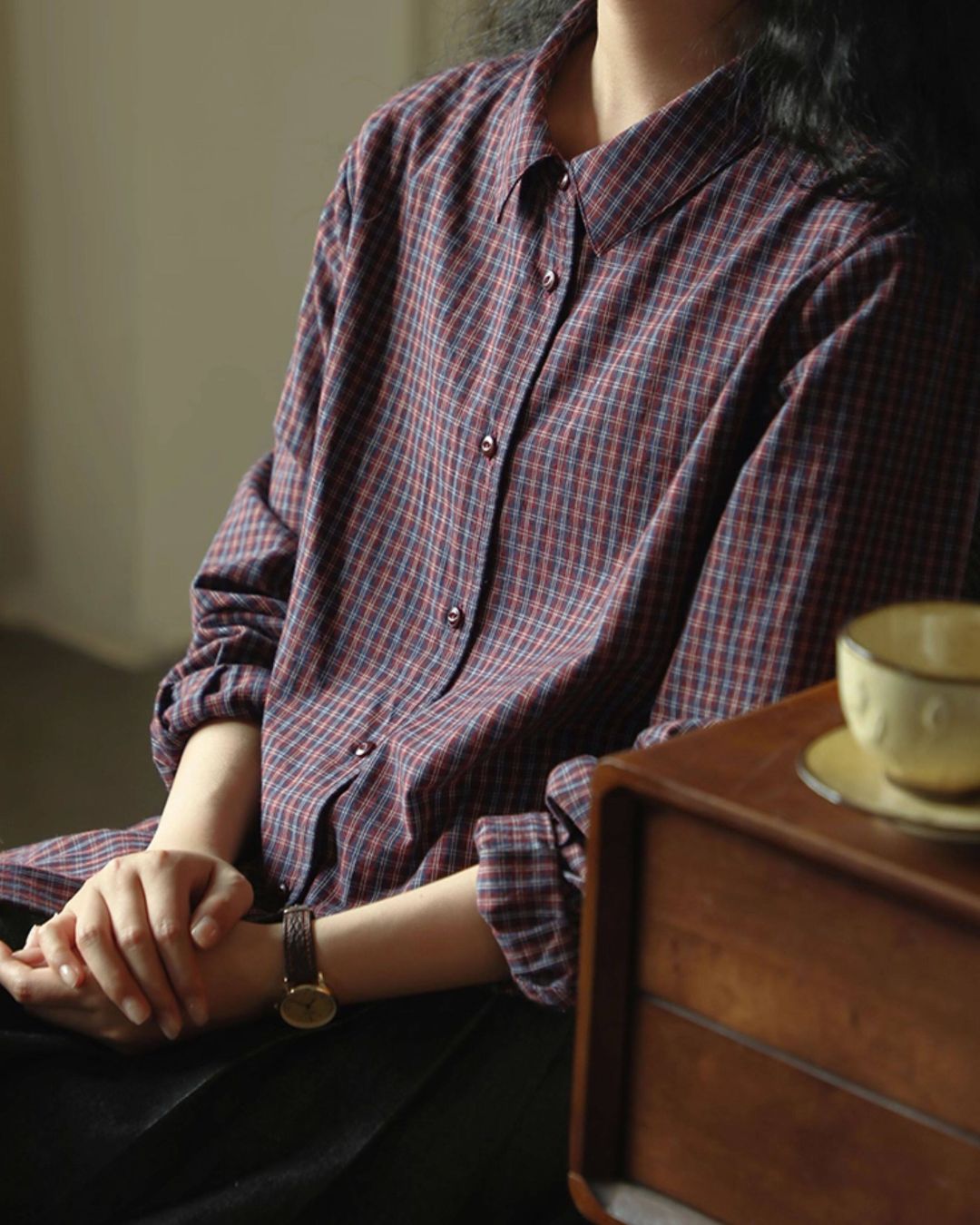 Casual Check Shirt　LS055