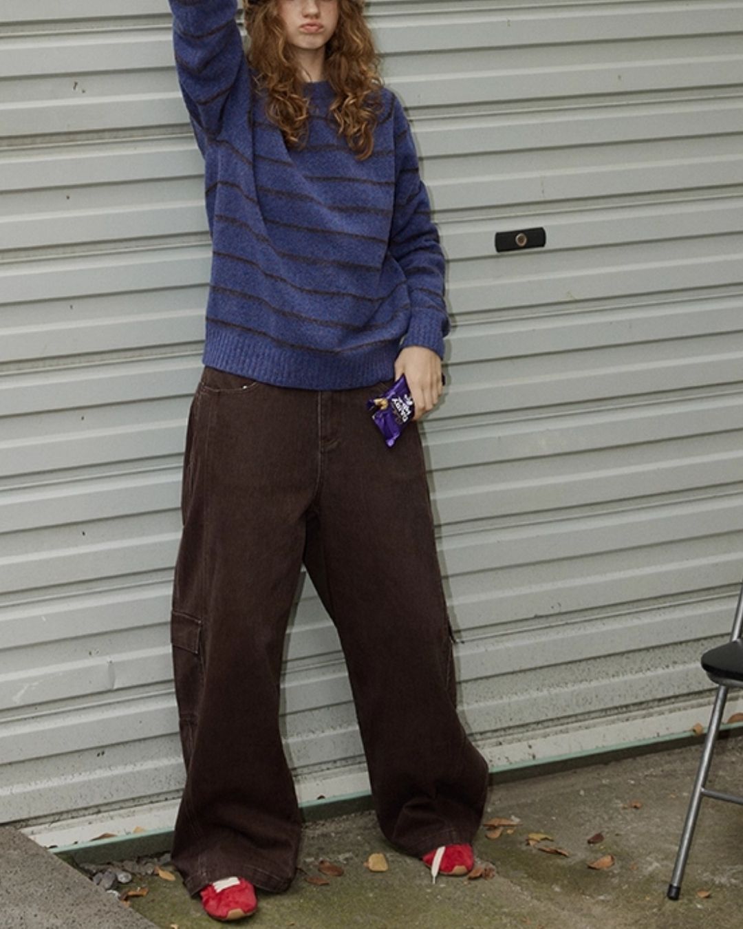 Work Denim Wide Pants　DP008