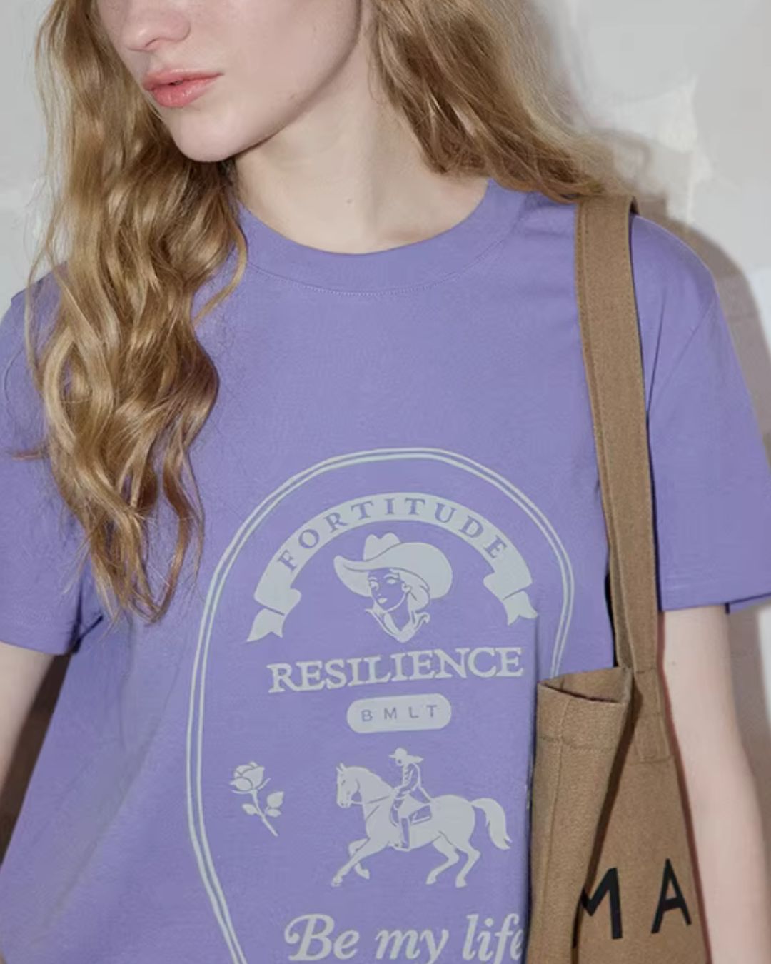 Retro Print French T-shirt　ST008