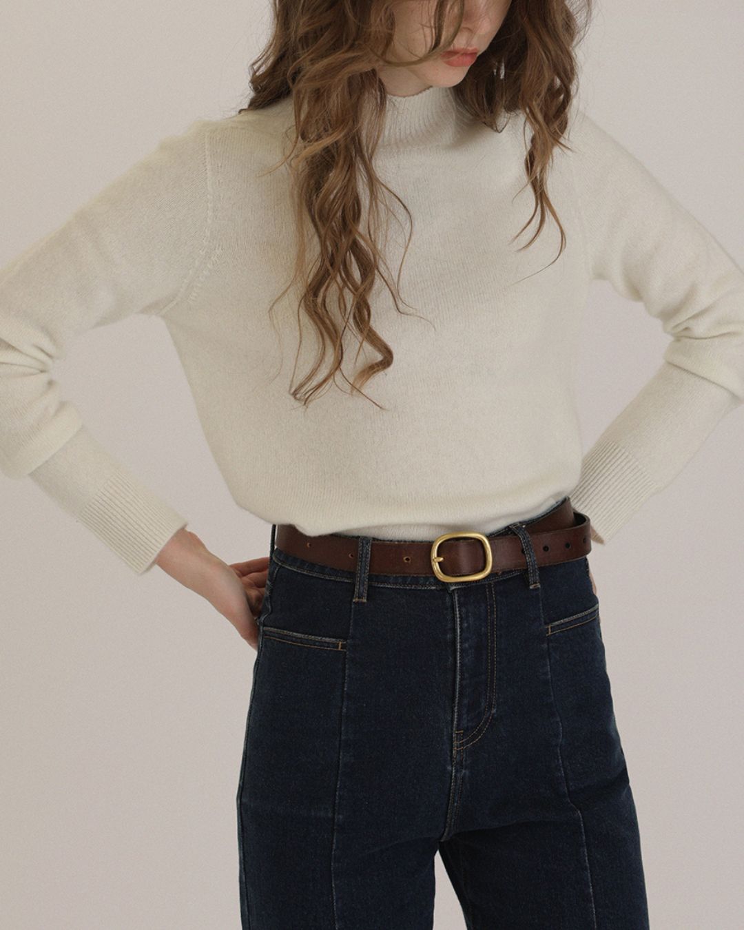 Bottleneck Wool Knit　KN030