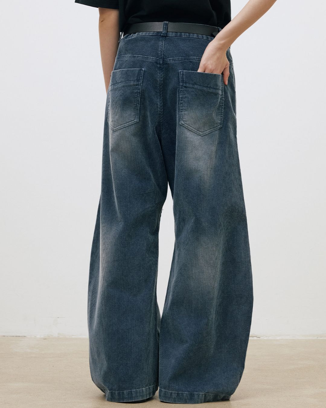 Washed Corduroy Curve Pants　PT044