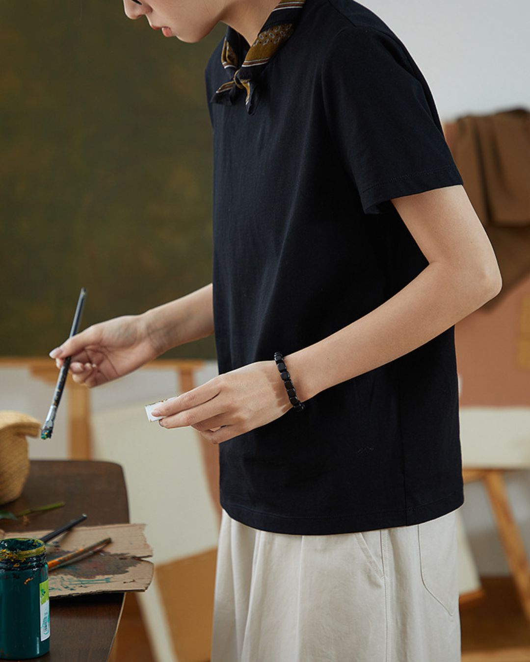 Slim Fit Classic Cotton T-Shirt　ST004