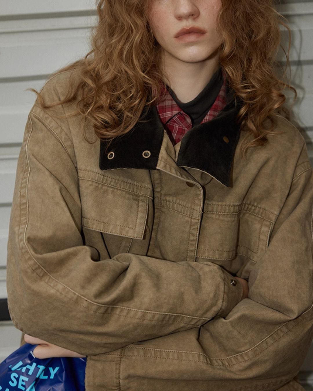 Washed Cotton Work Jacket　JK044