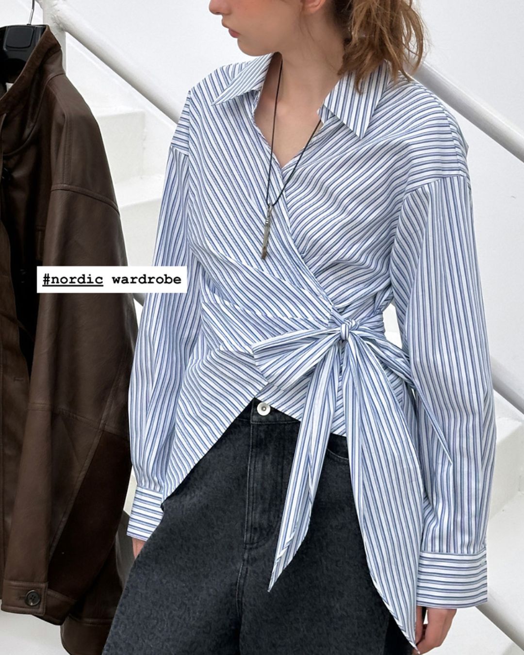 Skipper Wrap Striped Shirt　LS020