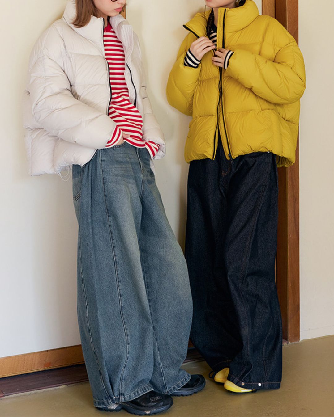 Wide-leg Twist Denim Pants　DP013