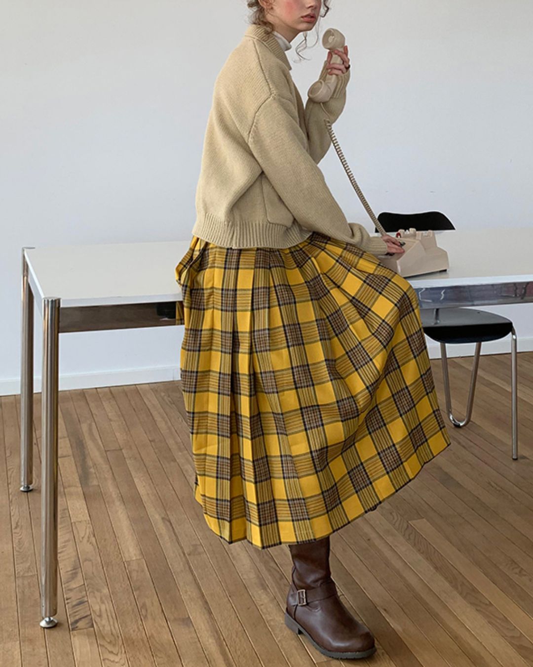 Retro Button Knit Cardigan　KN004