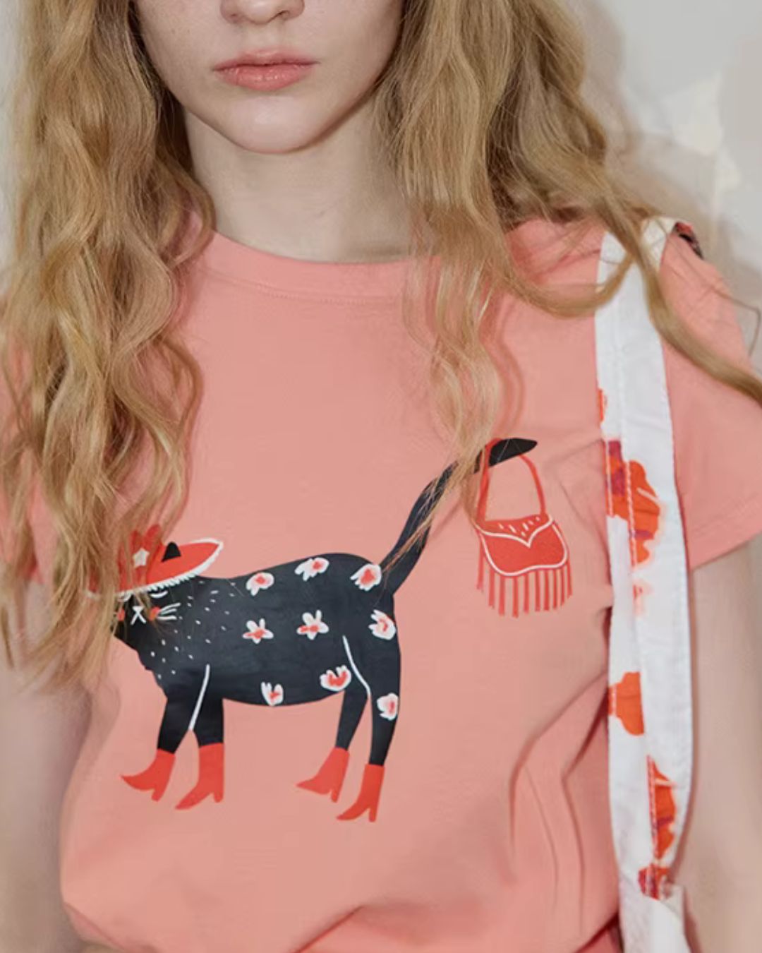Black Cat Short Sleeve T-Shirt　ST005