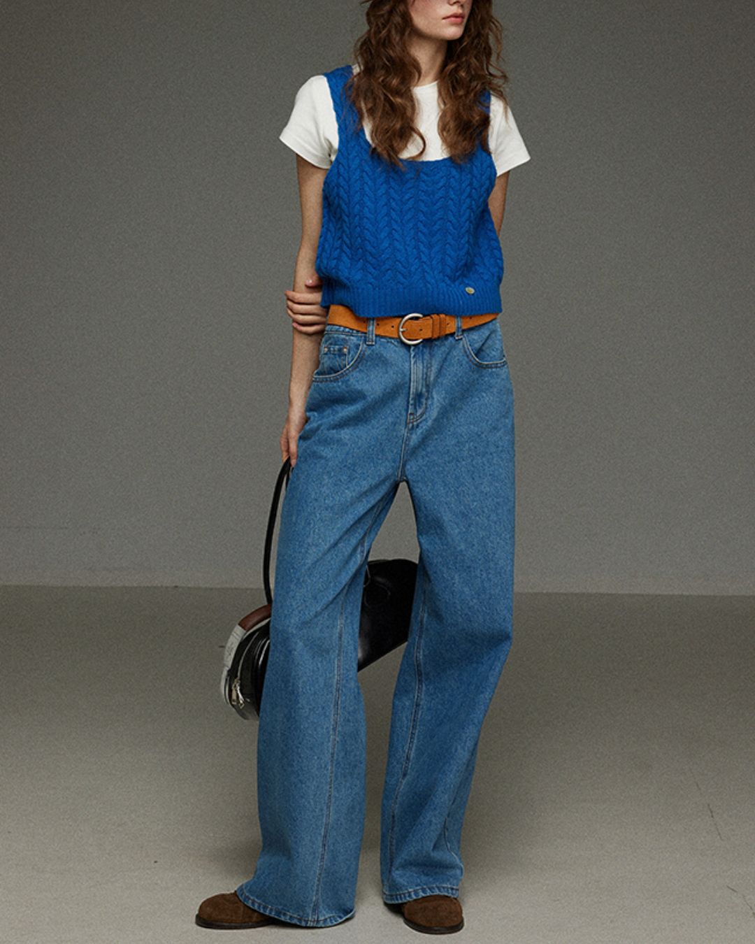 Cable Knit Camisole Vest　KN054