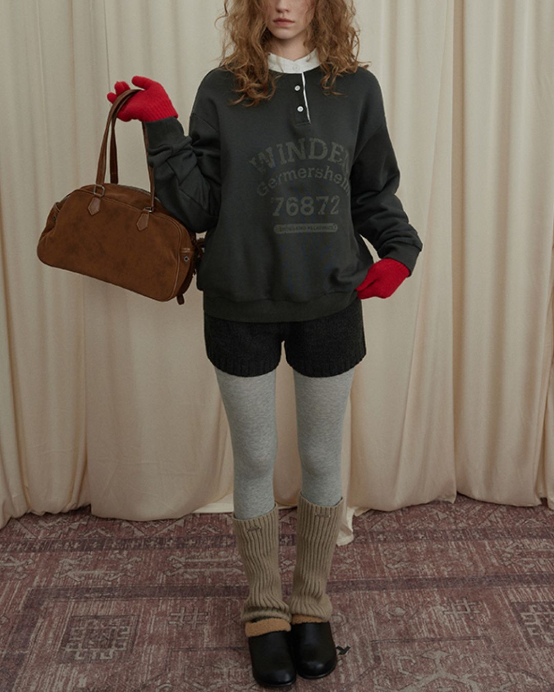 Vintage Logo Fake Layered Sweat　SW007