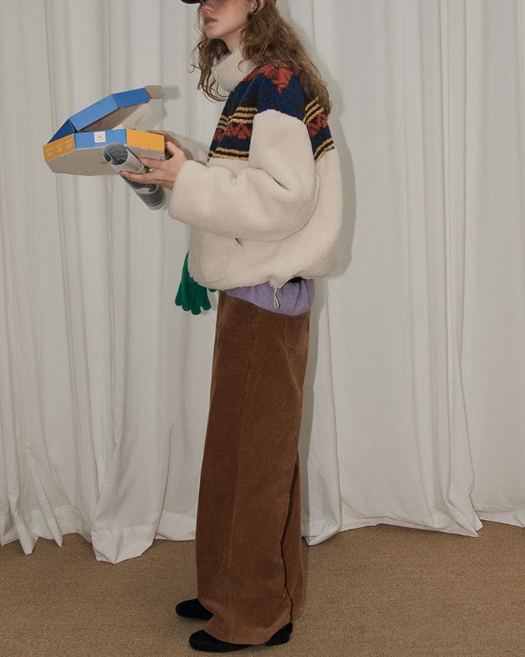 Corduroy Straight Pants　PT019