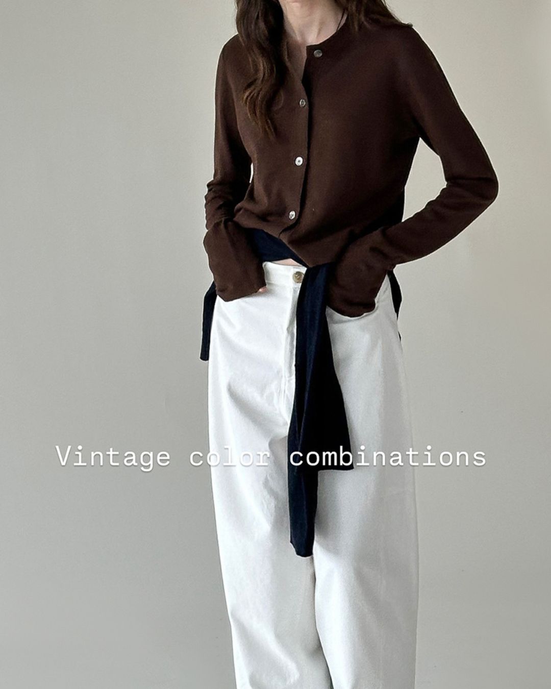 Long Sleeve Knit Cardigan　KN014